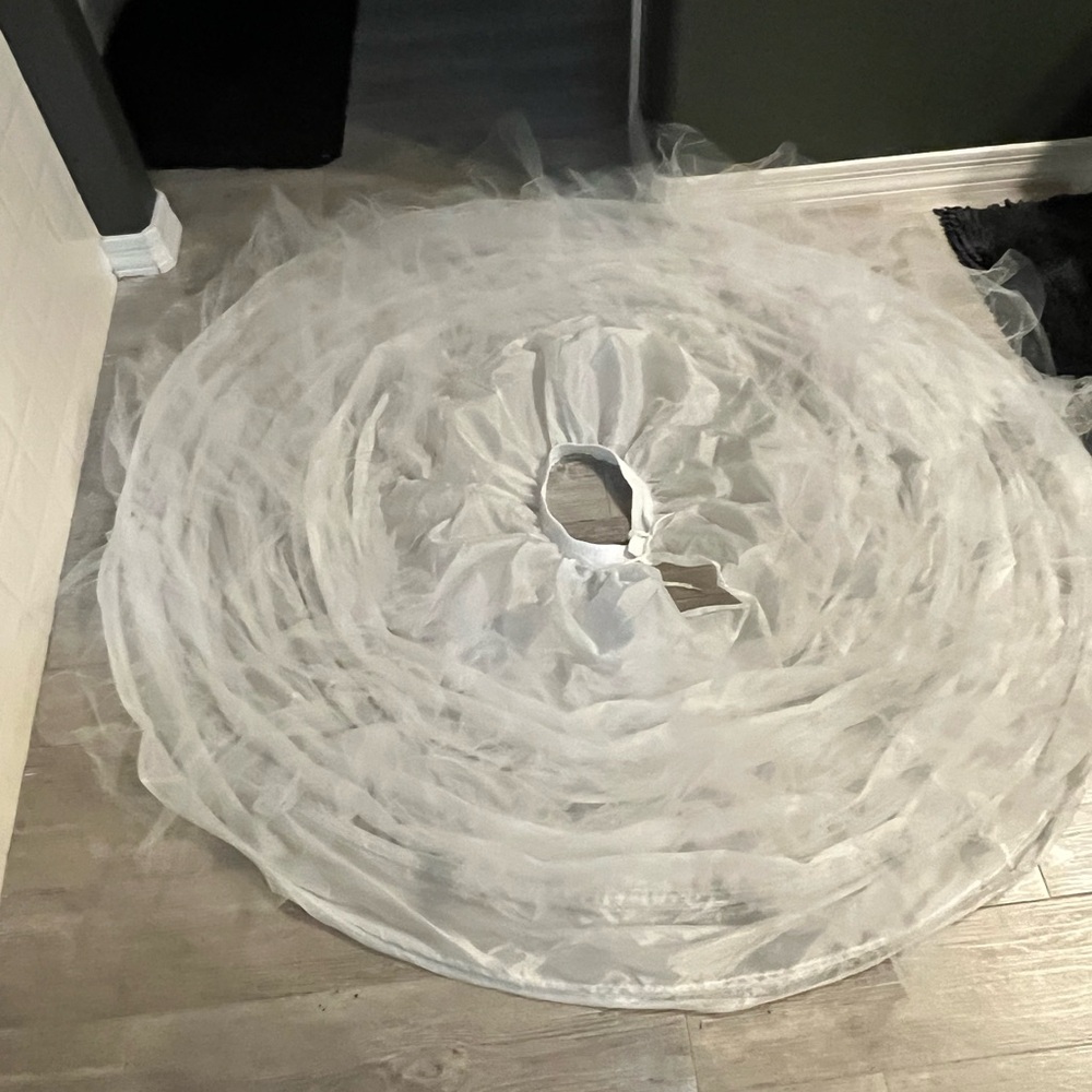 White Tulle Hoop Skirt